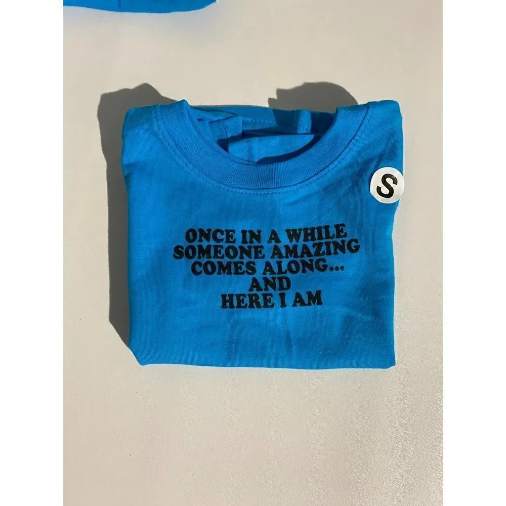 Doggie Apparel-- Two Blue Graphic T-Shirts for Dogs and Graphic Tote Set
